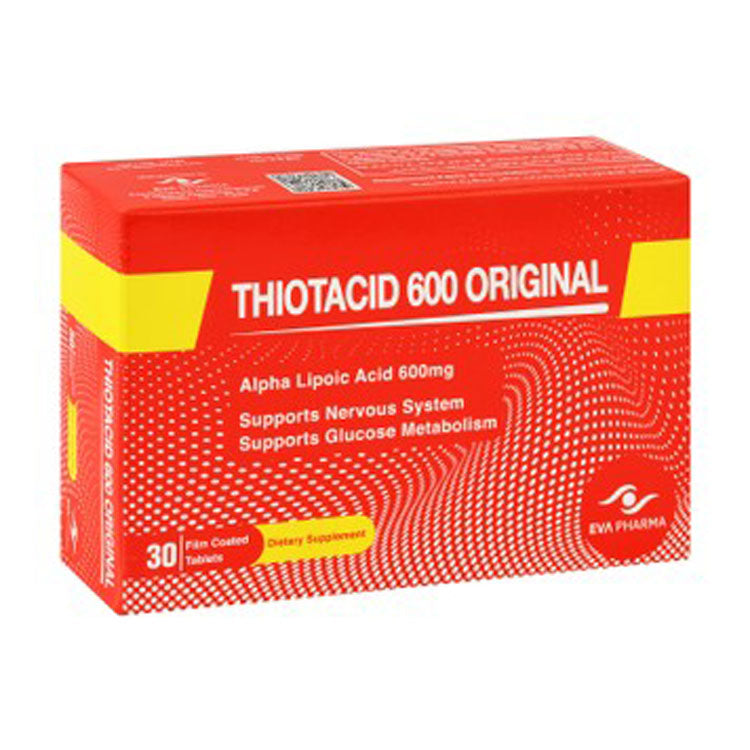 Thiotacid 600mg Alpha Lipoic Acid Nervous System & Glucose Metabolism Support Supplement
