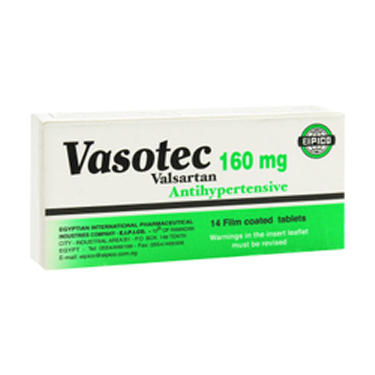 Vasotec 160mg Valsartan Antihypertensive Medication
