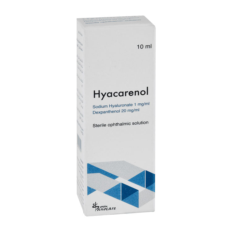 Hyacarenol Sterile 1mg Sodium Hyaluronate & 20mg Dexpanthenol Ophthalmic Solution
