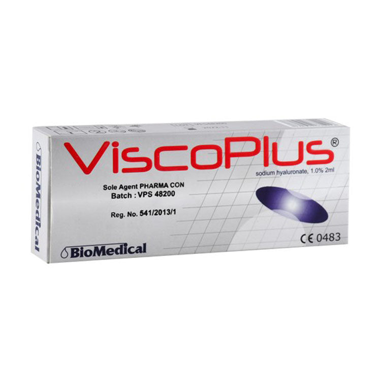 محلول فيسكوبلس المعقم من هيالورونات الصوديوم بتركيز 20 ملغ/2 مل للحقن داخل المفصل
