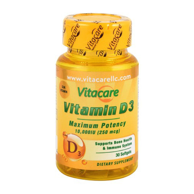 مكمل فيتاكير 250 ميكروغرام من فيتامين د3 لدعم جهاز المناعة وصحة العظام