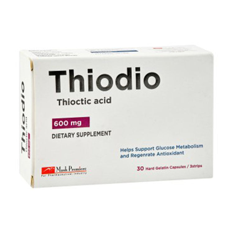 Thiodio 600mg Thioctic Acid Antioxidant & Glucose Metabolism Support Supplement