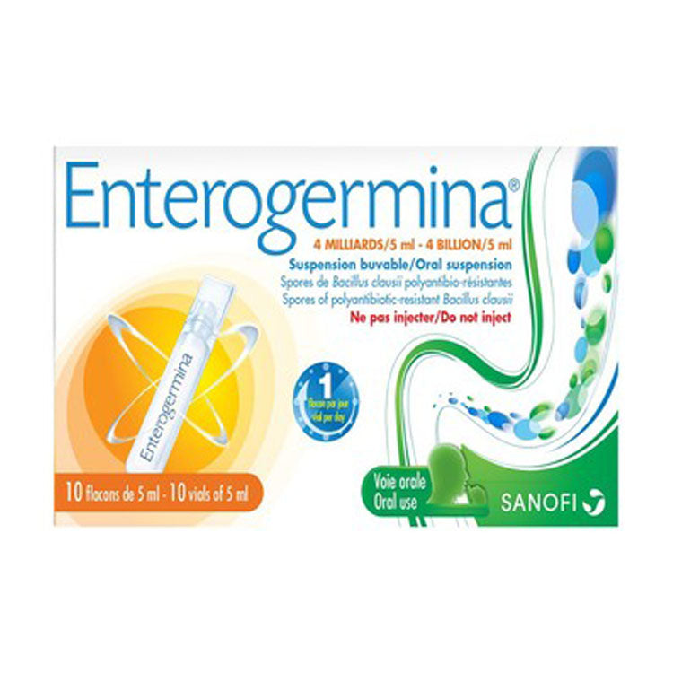 Enterogermina 4 Billion/5ml Bacillus Clausii Oral Suspension Vials