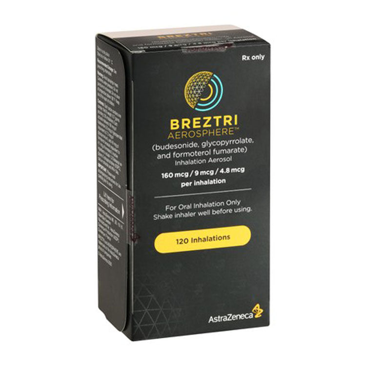 بريزتري أيروسفيير 160 ميكروغرام بوديزونيد، 9 ميكروغرام غليكوبيرولات و4.8 ميكروغرام فورموتيرول فومارات بخاخ للاستنشاق