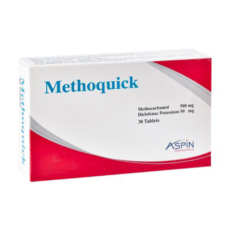 Methoquick 500mg Methocarbamol & 50mg Diclofenac Potassium