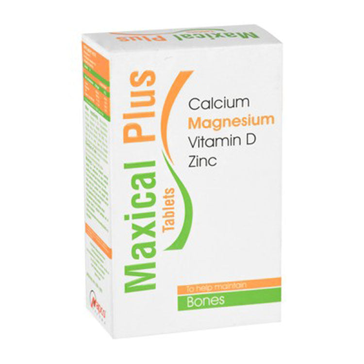 Maxical Plus 800mg Calcium Bones Support Supplement with Magnesium, Vitamin D & Zinc 30 tablets