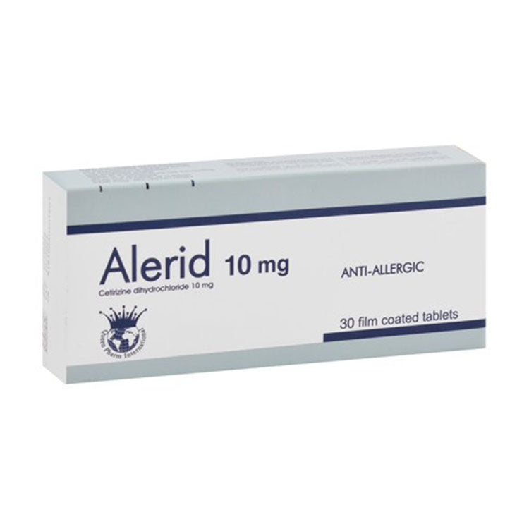 Alerid 10mg Cetirizine Dihydrochloride Anti-Allergic