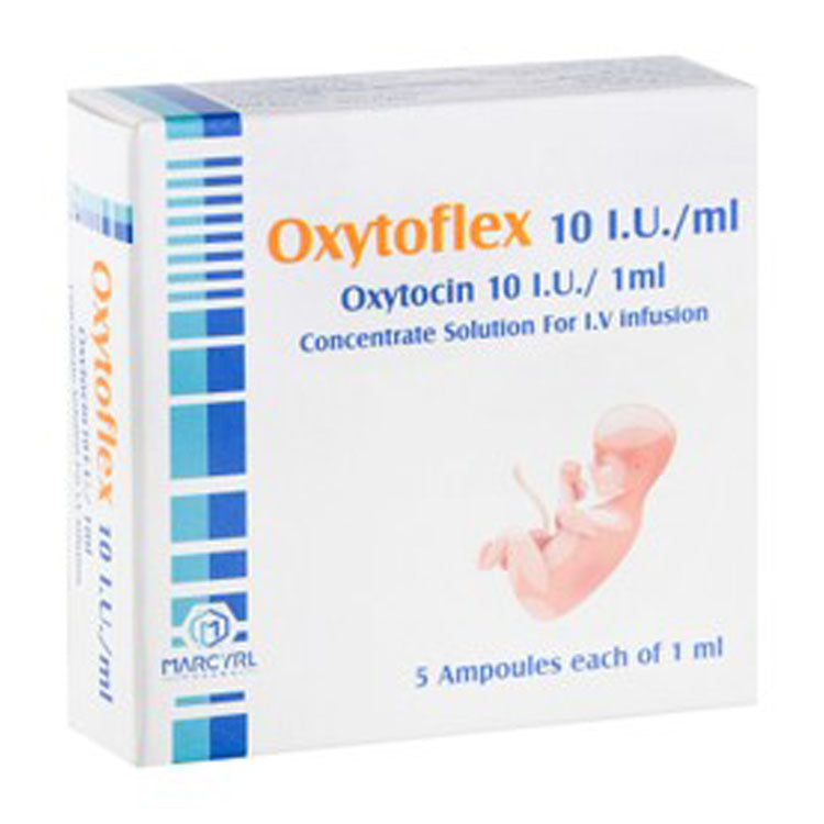 أمبولات محلول أوكسيتوفليكس المركز للأوكسيتوسين بتركيز 10 وحدة دولية/مل للتسريب الوريدي