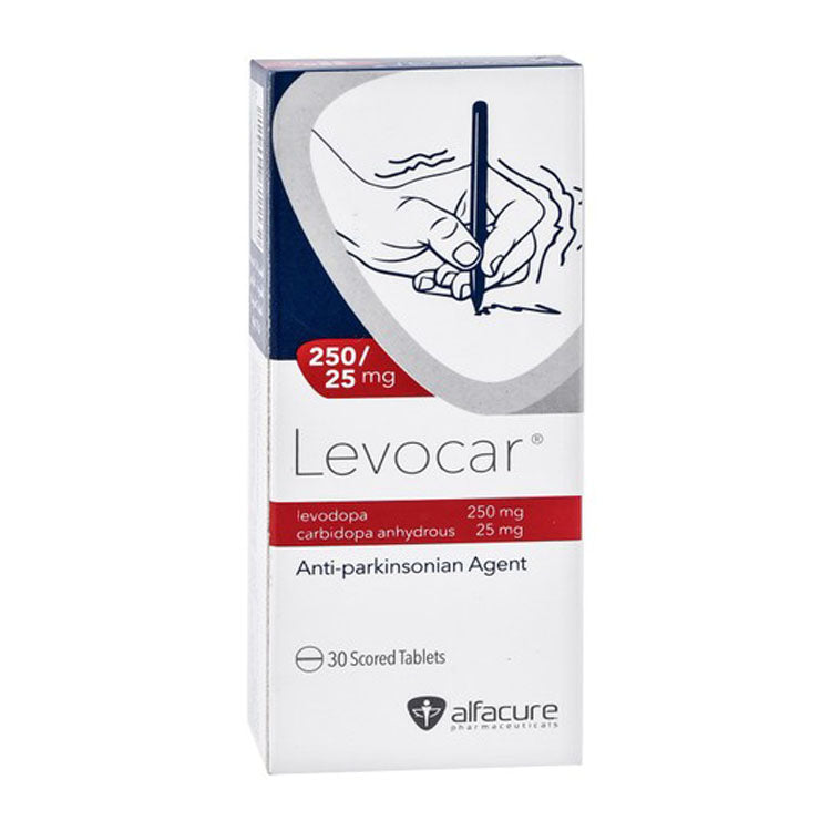ليفوكار ٢٥٠ ملغ ليفودوبا و ٢٥ ملغ كاربيدوبا لا مائي دواء مضاد لمرض باركنسون