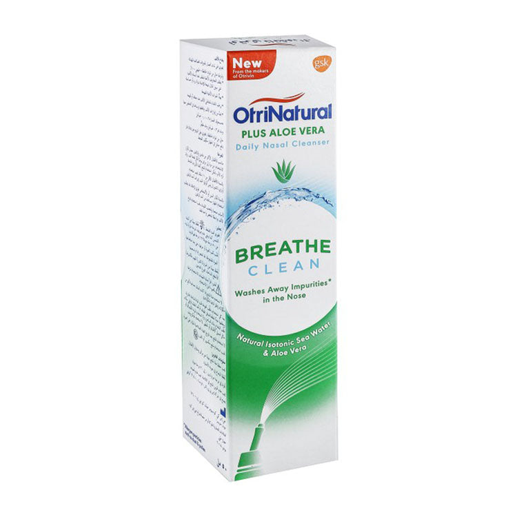 Otrivin Natural Cleansing Isotonic Sea Water Nasal Spray with Aloe Vera - preservatives free