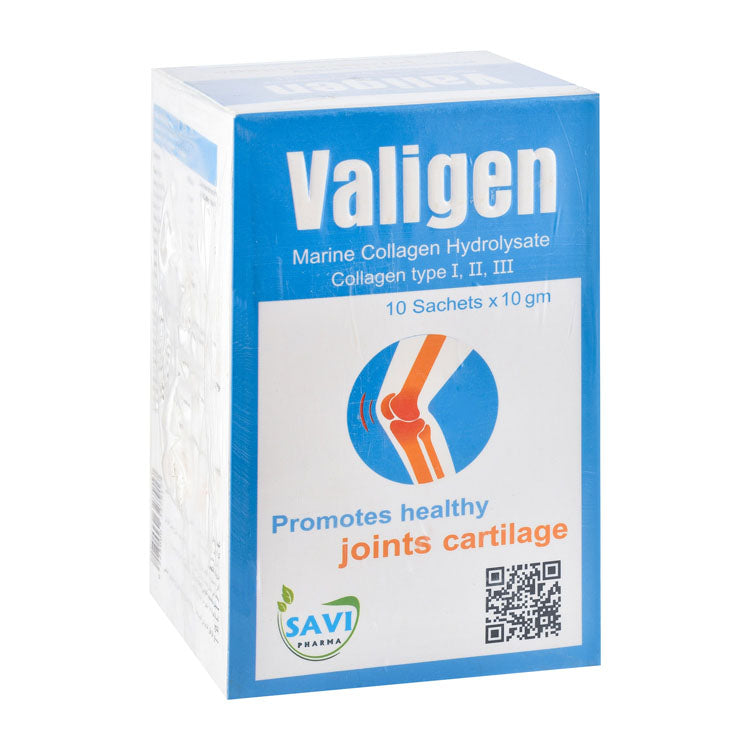 Valigen Marine Collagen Hydrolysate Joints Cartilage Support Powder Supplement Sachets - gluten free, beef free, pork free