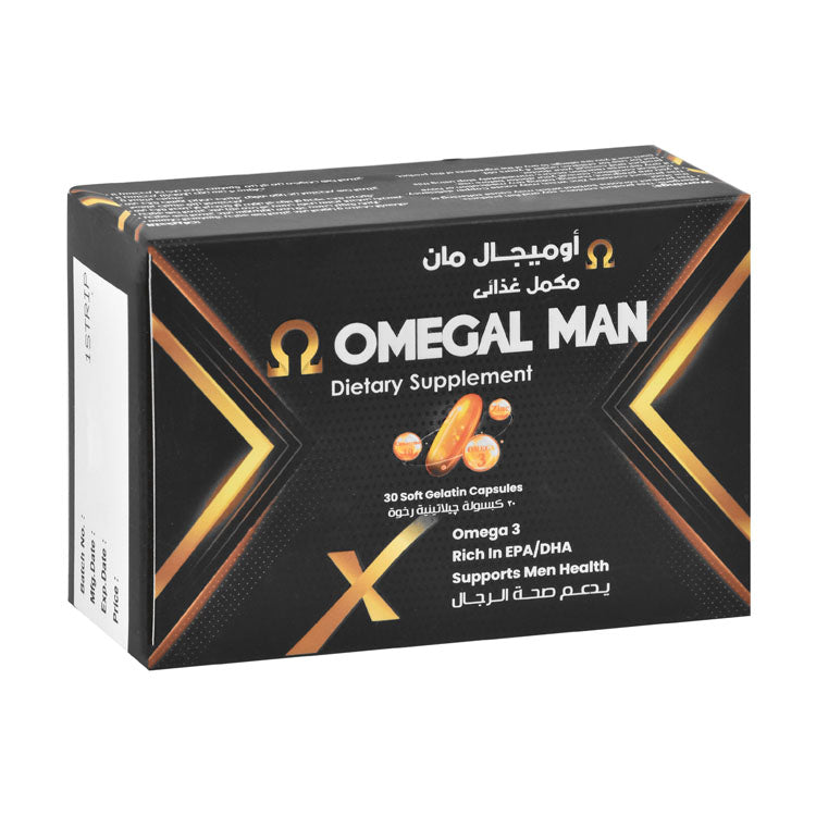 أوميغال مان 1000 ملجم أوميغا 3، مكمل لدعم صحة الرجال