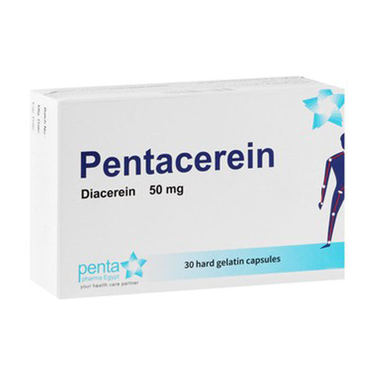 Pentacerein 50mg Diacerein 30 capsules