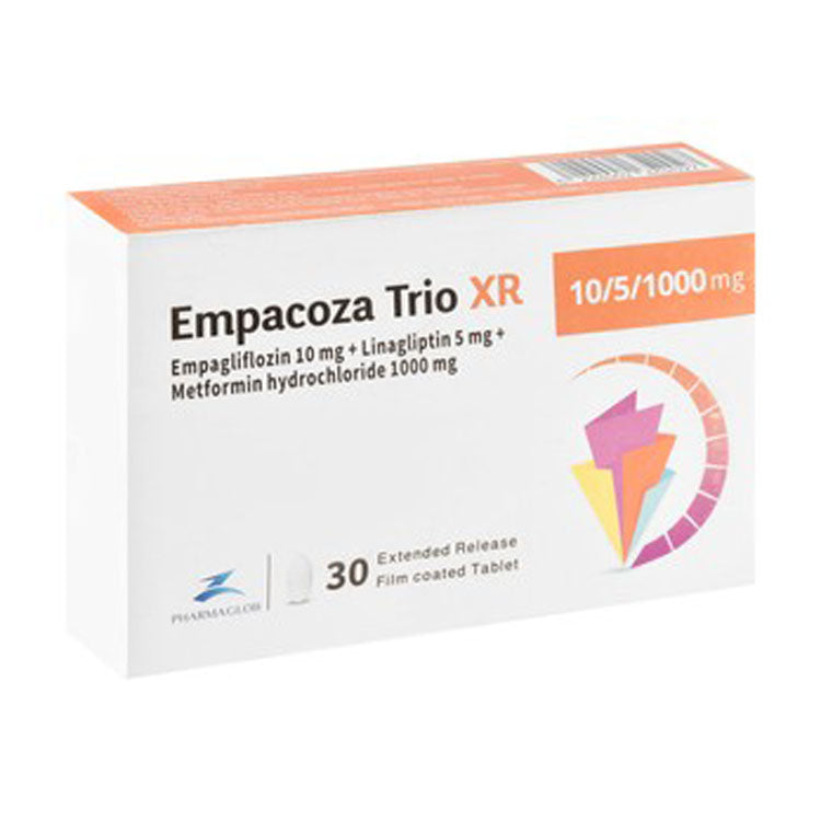 Empacoza Trio XR 10mg Empagliflozin, 5mg Linagliptin & 1000mg Metformin Hydrochloride