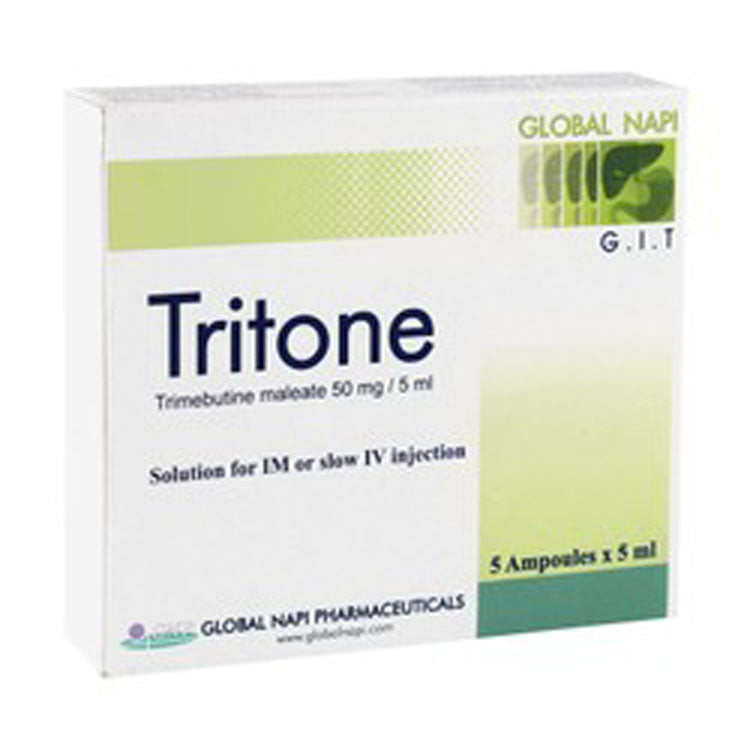 Tritone 50mg/5ml Trimebutine Maleate Intestinal & Colonic Medication 5 x 5 ml