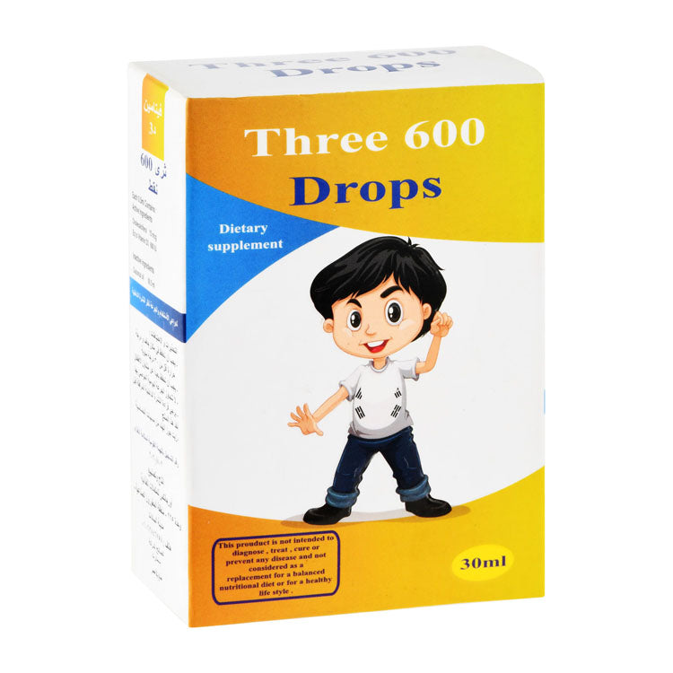 Three Kids 600 IU Vitamin D3 Supplement Drops