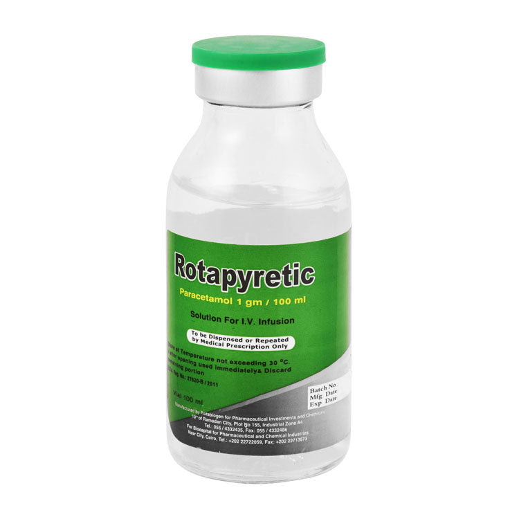 Rotapyretic 1g/100ml Paracetamol Solution for Intravenous Infusion