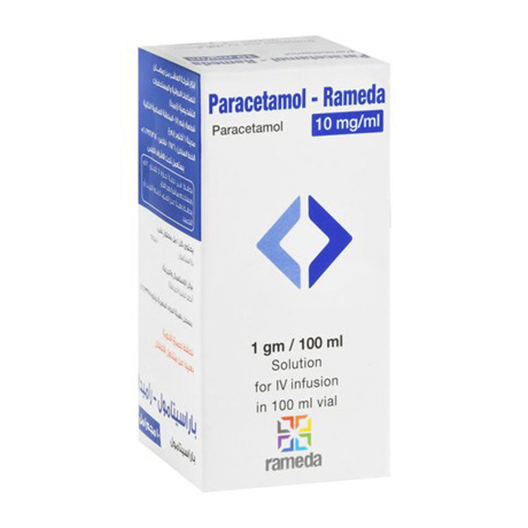 Rameda 10mg/ml Paracetamol Solution Vial for Intravenous Infusion 100 ml
