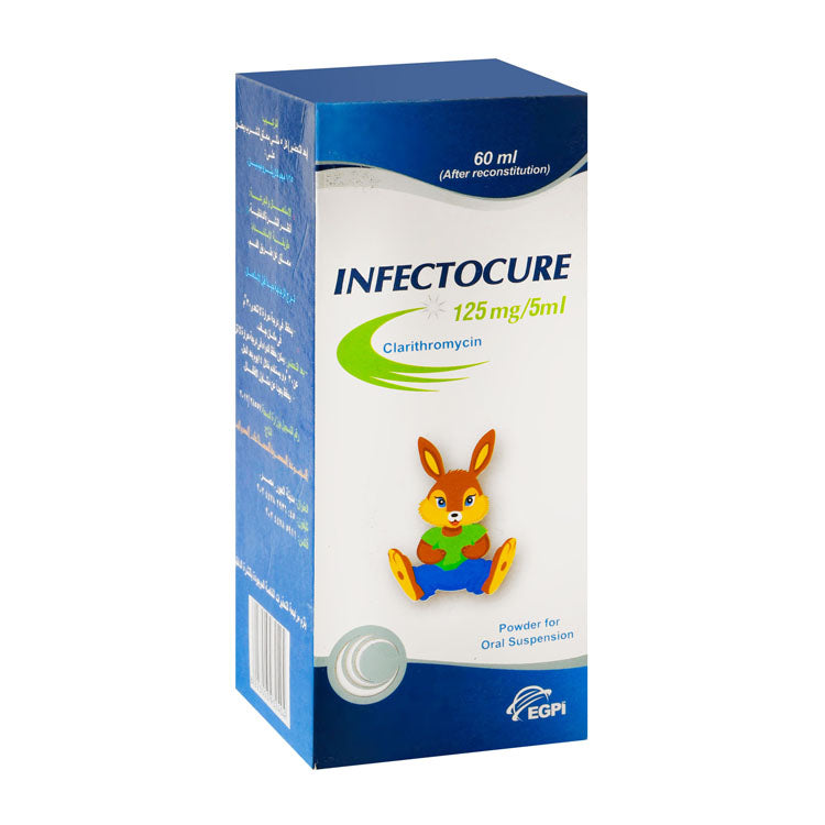 Infectocure 125mg/5ml Clarithromycin Powder for Oral Suspension
