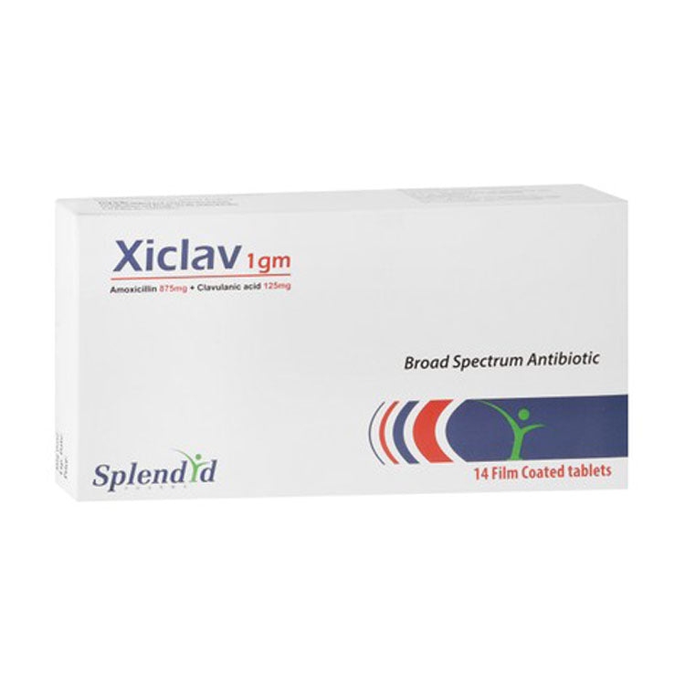 Xiclav 875mg Amoxicillin & 125mg Clavulanic Acid Broad Spectrum Antibiotic