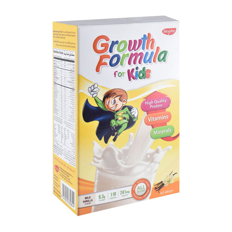 مكمل غذائي بودرة لنمو الأطفال بنكهة الفانيليا