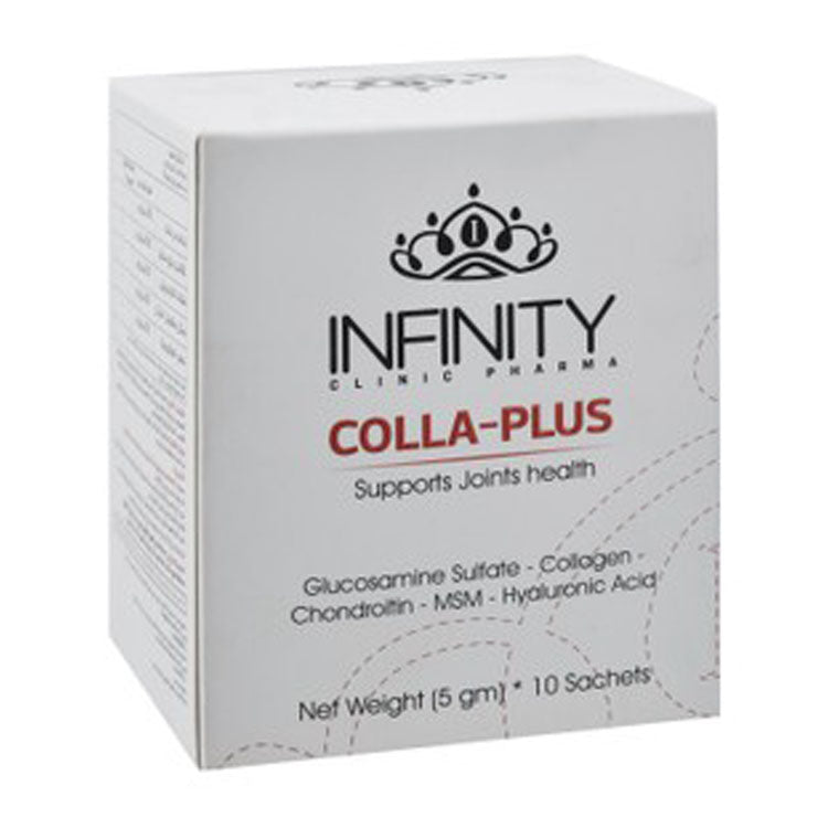 إنفينيتي كولاويل مسحوق مكمل غذائي أكياس بنكهة البرتقال مع الكولاجين والكالسيوم وفيتامين د & ج - خالٍ من السكر