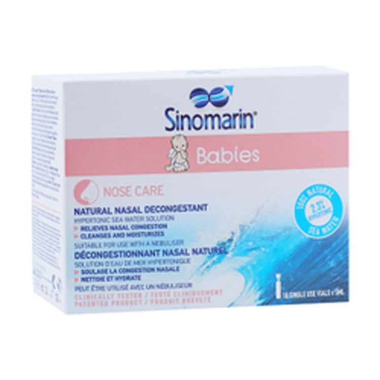 Sinomarin Babies Nasal Decongestant Vials with 2.3% Hypertonic Sea Water Solution