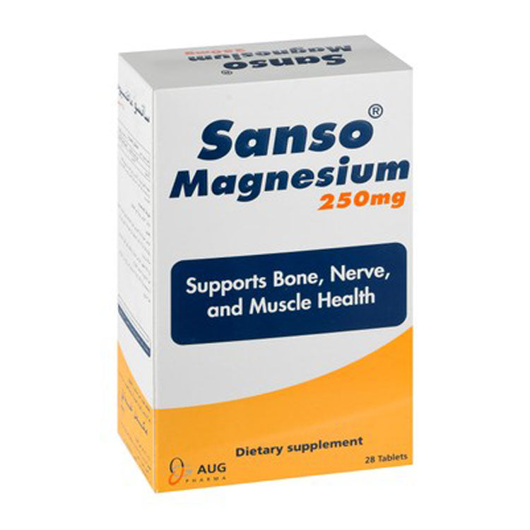 Sanso 250mg Magnesium Supplement for Bone, Nerve & Muscle Health