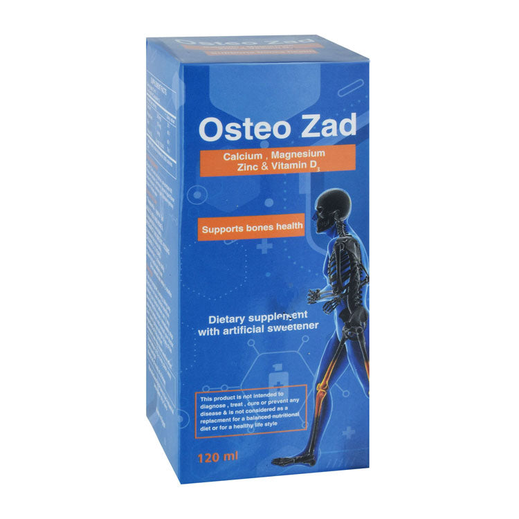 Osteo Zad 300mg Calcium Bone Support Liquid Supplement with Magnesium, Zinc & Vitamin D