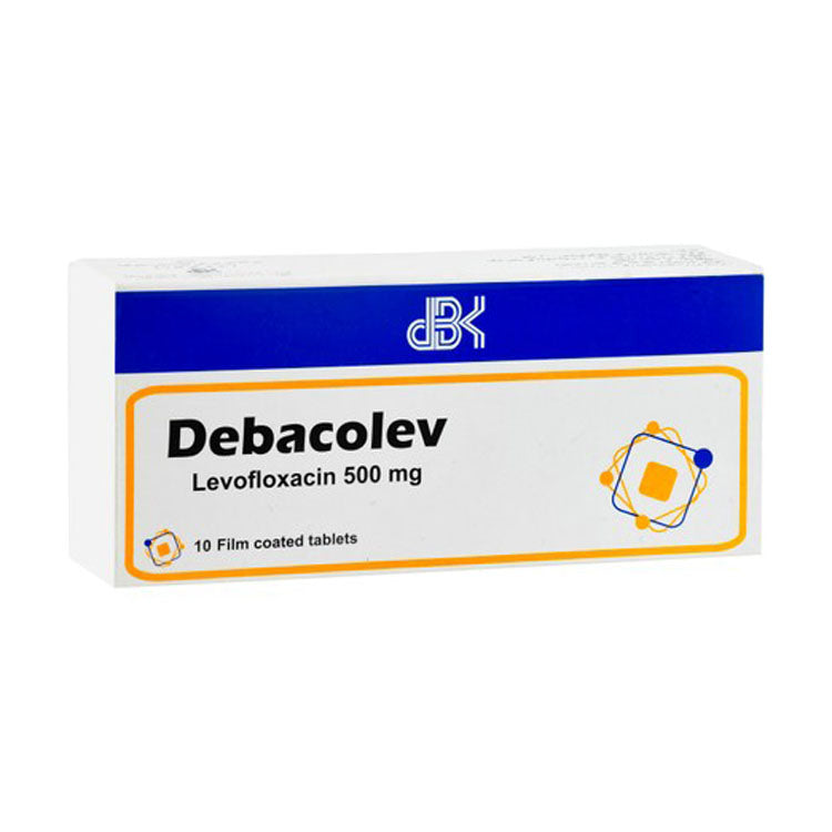 Debacolev 500mg Levofloxacin 10 tablets