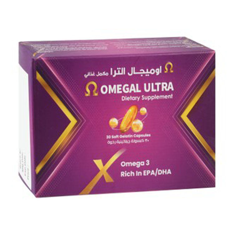 مكمل أوميغا ألترا 1000 ملغ أوميغا 3 مع EPA وDHA