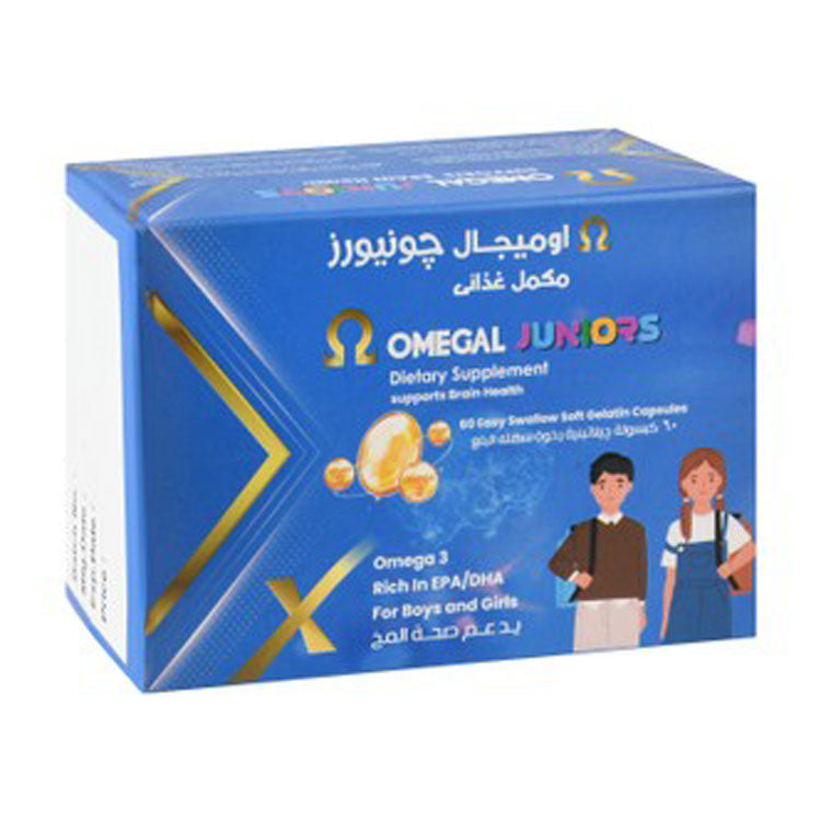 مكمل غذائي أوميغال جونيورز 240 ملغ أوميغا 3 لدعم وظائف الدماغ مع EPA وDHA