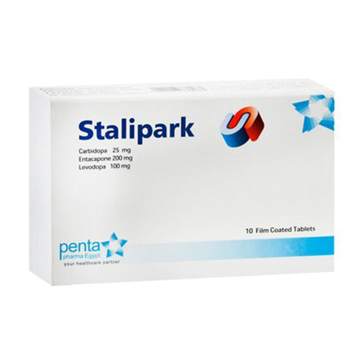 Stalipark 200mg Entacapone, 100mg Levodopa & 25mg Carbidopa 10 tablets