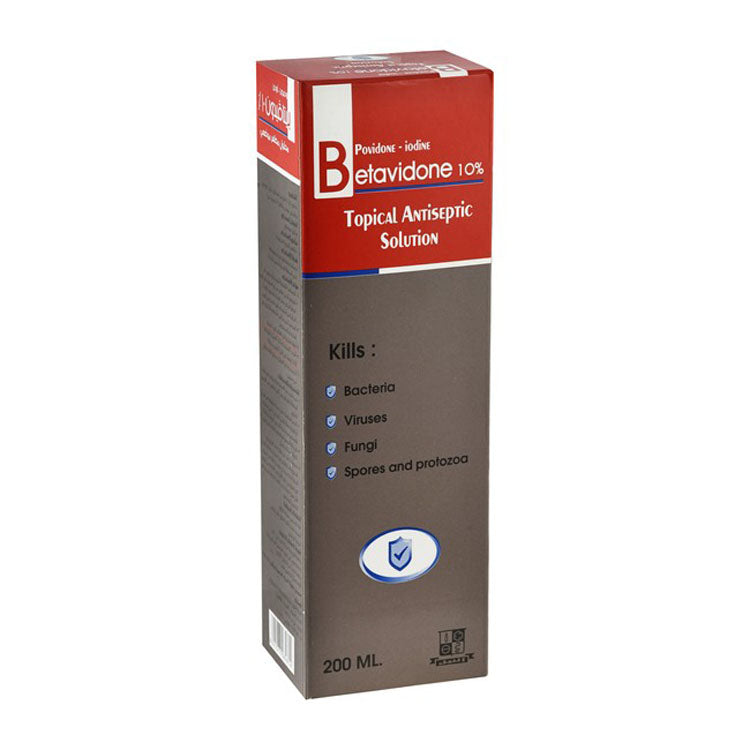 Antiseptic, Antibacterial & Anti-Fungi Topical Solution with Betavidone