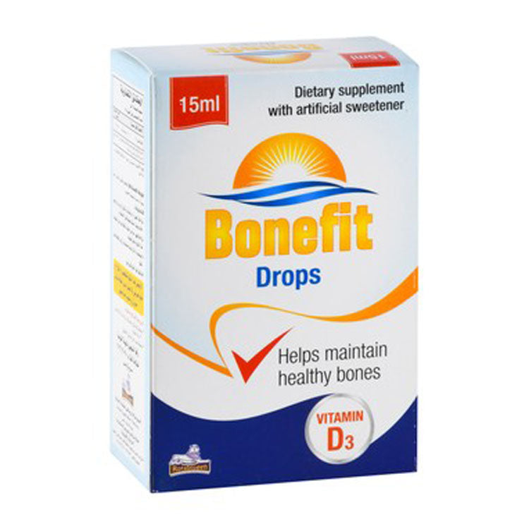 Bonefit 10,000 IU Vitamin D3 Bone Support Supplement Drops