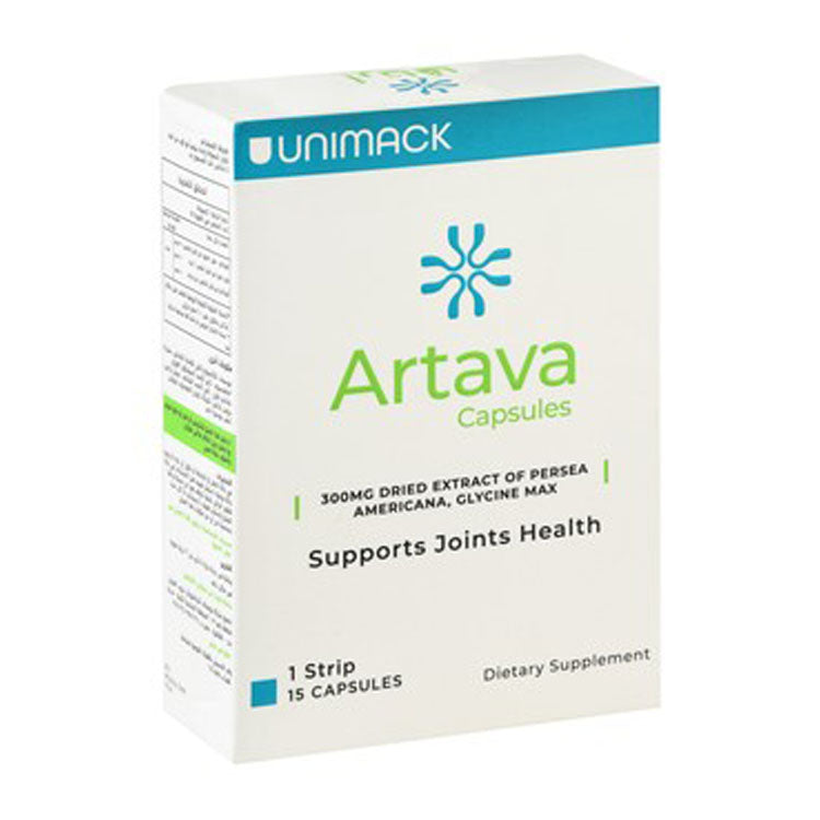 Artava 300mg Persea Americana Dried Extract Joint Health Support Supplement with Glycine Max 15 capsules