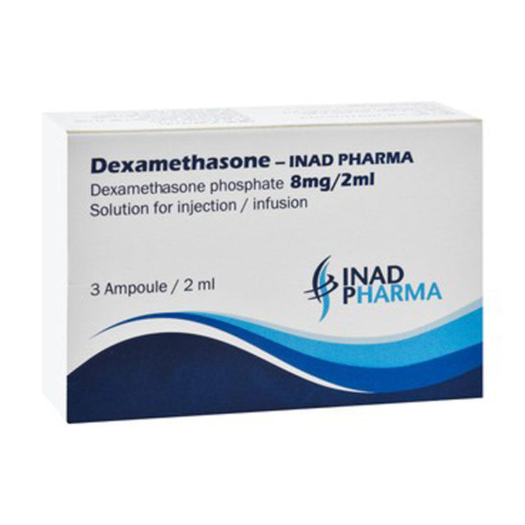 Dexamethasone Phosphate 8mg/2ml Solution Ampoules for Injection & Infusion