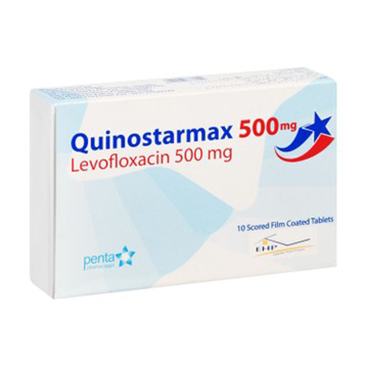 Quinostarmax 500mg Levofloxacin 10 tablets