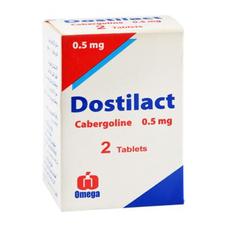 Dostilact 0.5mg Cabergoline 2 tablets