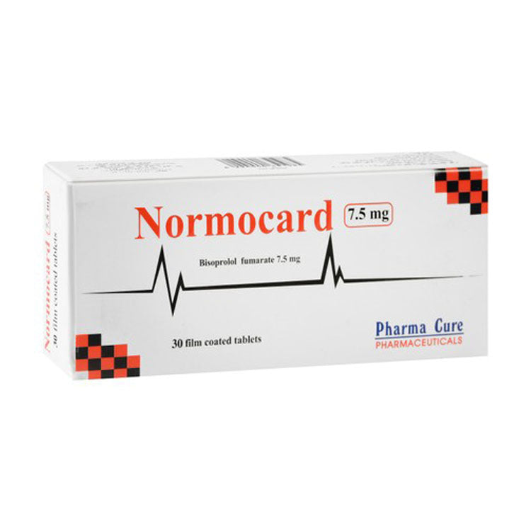 Normocard 7.5mg Bisoprolol Fumarate 30 tablets