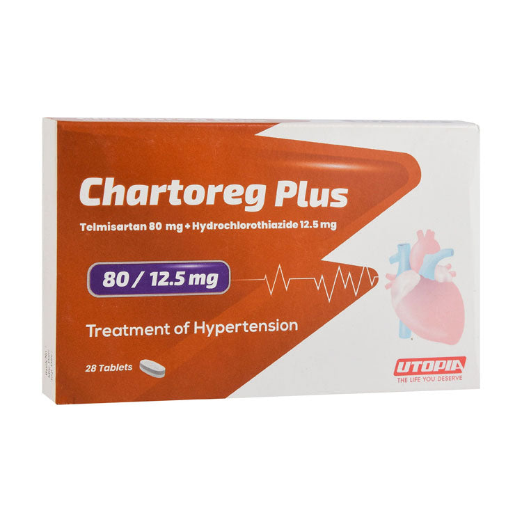 Chartoreg Plus 80mg Telmisartan & 12.5mg Hydrochlorothiazide for Hypertension