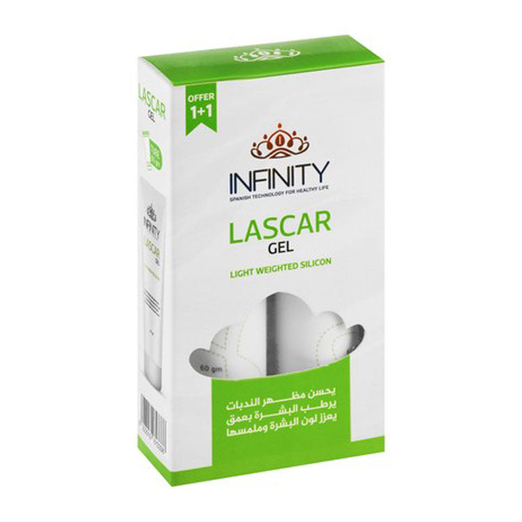 Infinity Lascar Moisturizing & Softening Face Silicone Gel for Scars (1+1 Free) 2 x 60 gr