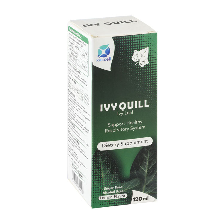 آيفي كويل 35 ملجم سائل مكمل غذائي لدعم الجهاز التنفسي بخلاصة أوراق اللبلاب بنكهة الليمون - خالٍ من السكر والكحول