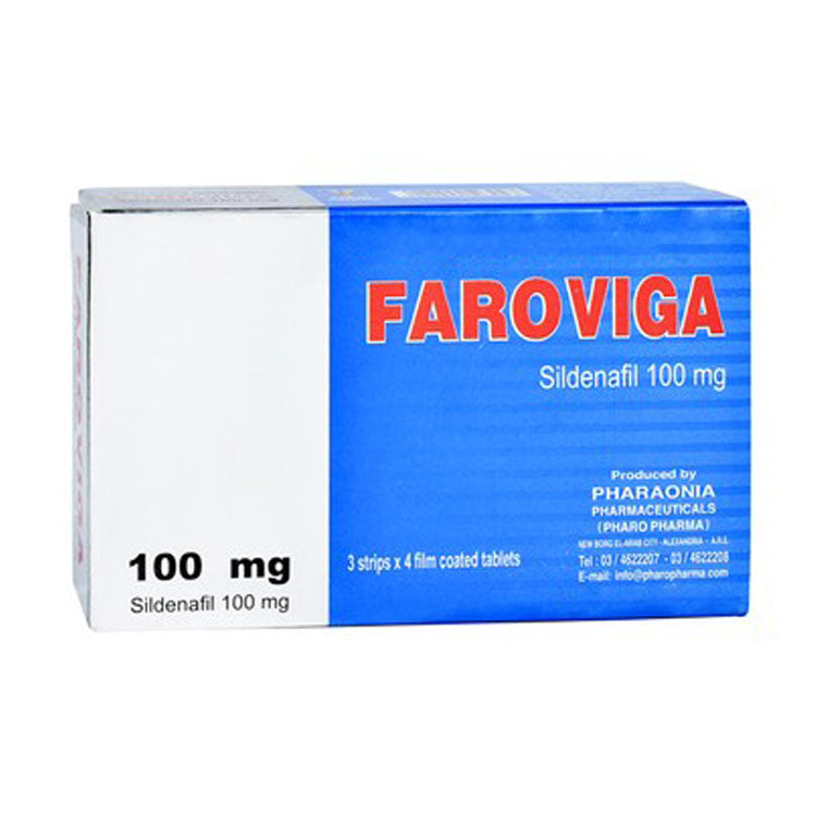 Faroviga 100mg Sildenafil 12 tablets