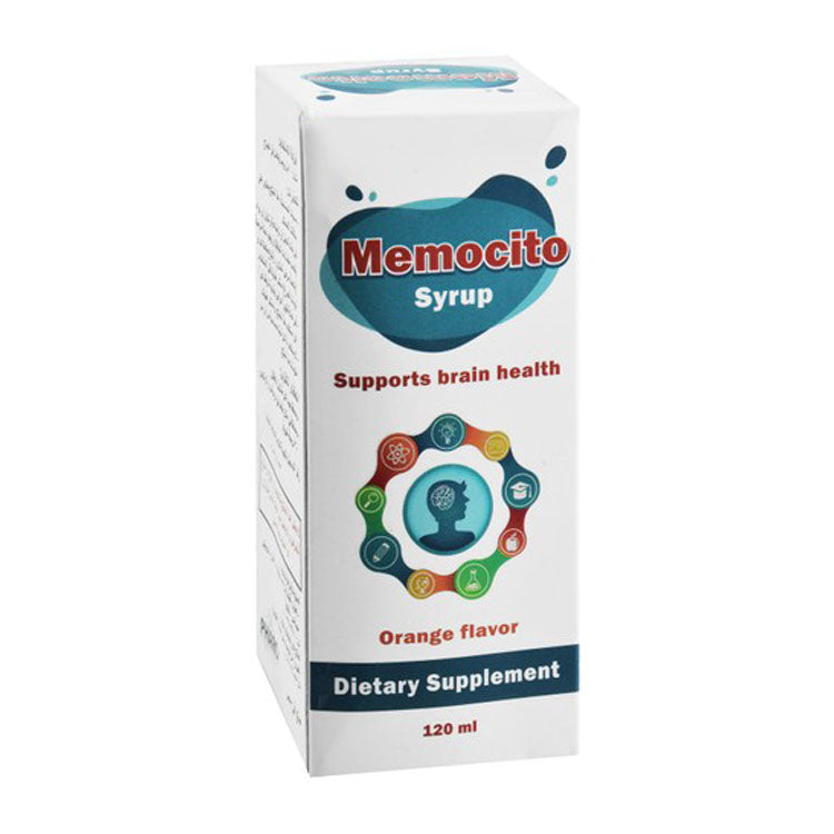 Memocito Brain Health Support Supplement Syrup Orange Flavor 120 ml