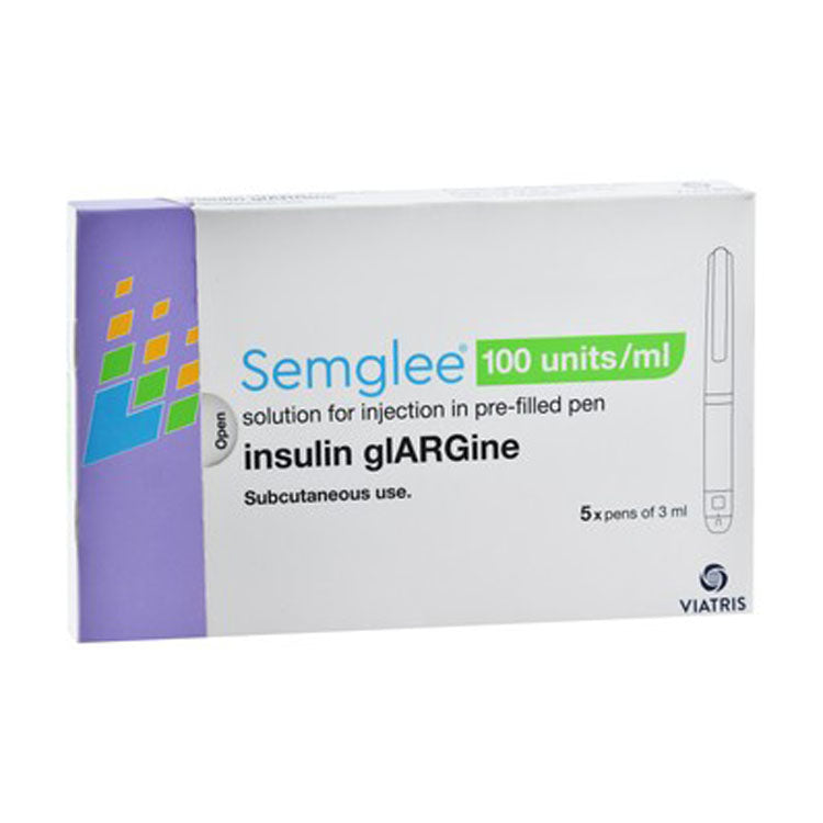 Semglee 100 U/ml Insulin gIARGine Pre-Filled Solution Pens for Subcutaneous Injection