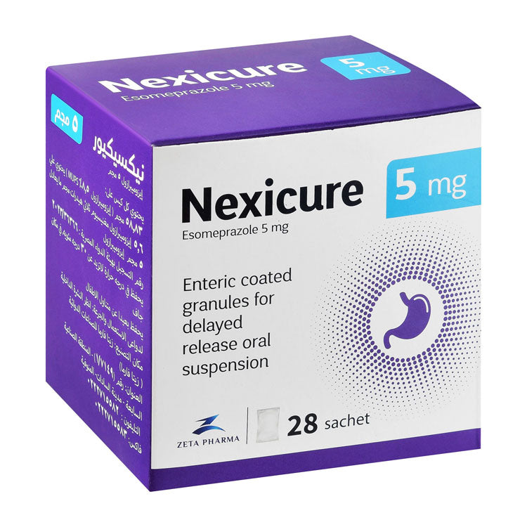 أكياس حبيبات نيكسيور 5 ملجم إيزوميبرازول المعلق الفموي