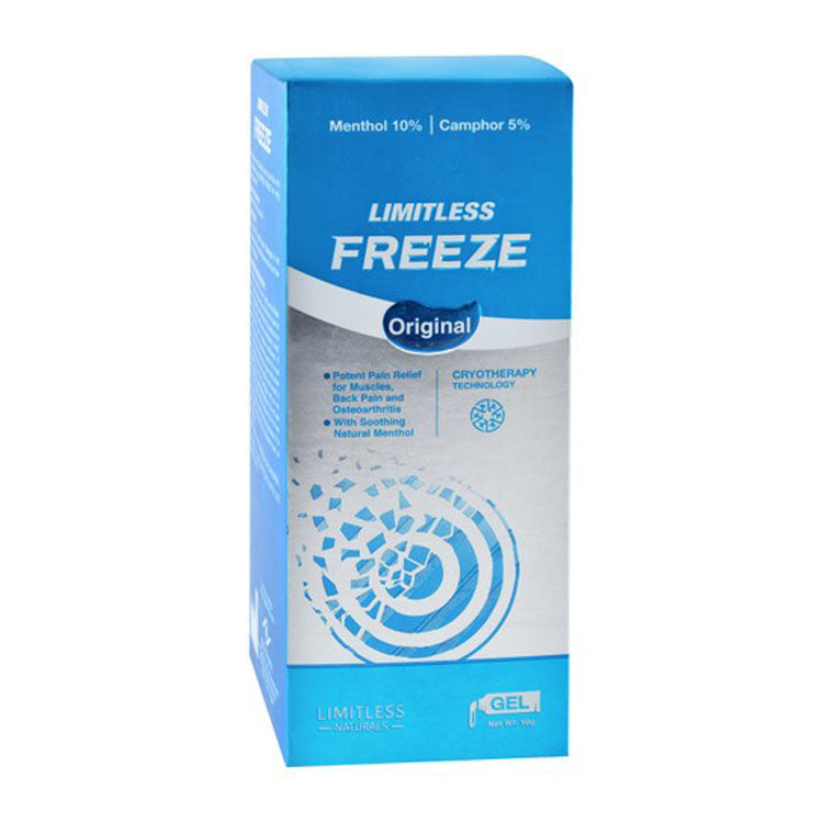 جل ليميتلس ناتشورالز فريز الأصلي مع المنثول والكافور لتخفيف آلام التهاب المفاصل والعضلات والظهر