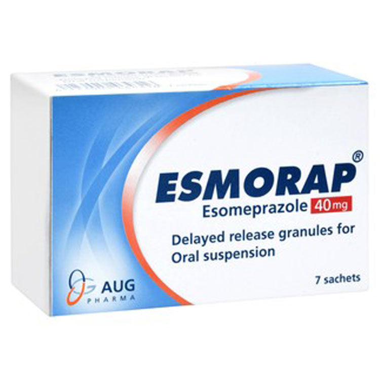 Esmorap 40mg Esomeprazole Granule Sachets