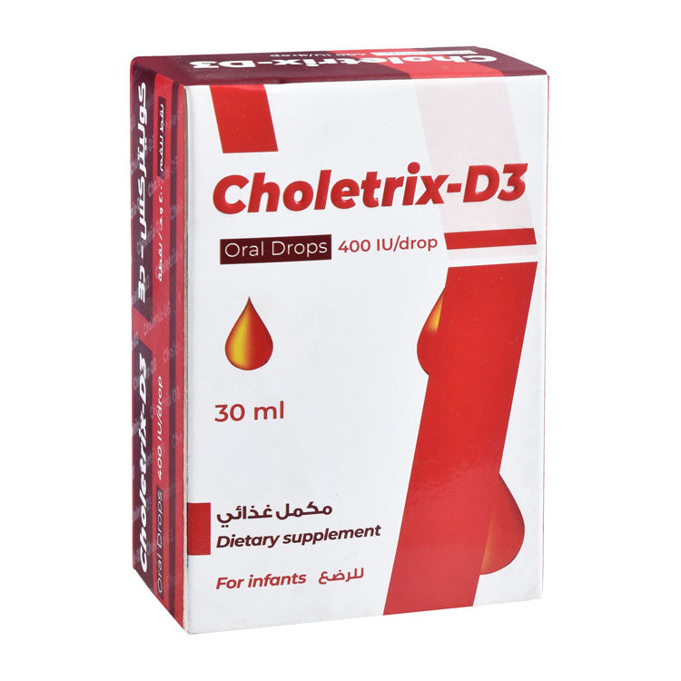 Choletrix 400 IU Vitamin D3 Oral Supplement Drops for Infants
